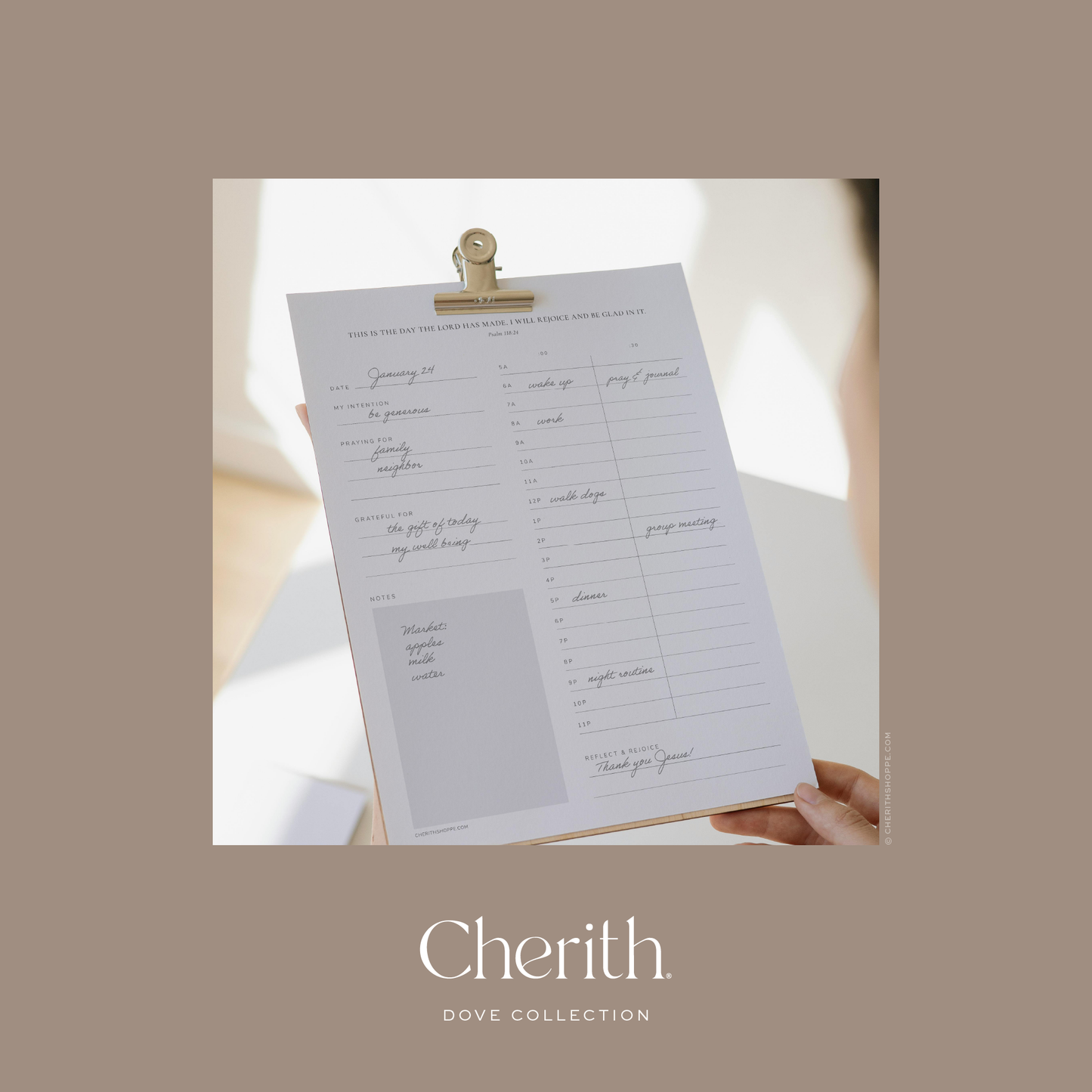 Cherith® | Modern Christian Stationery | Bible Verse | Planner
