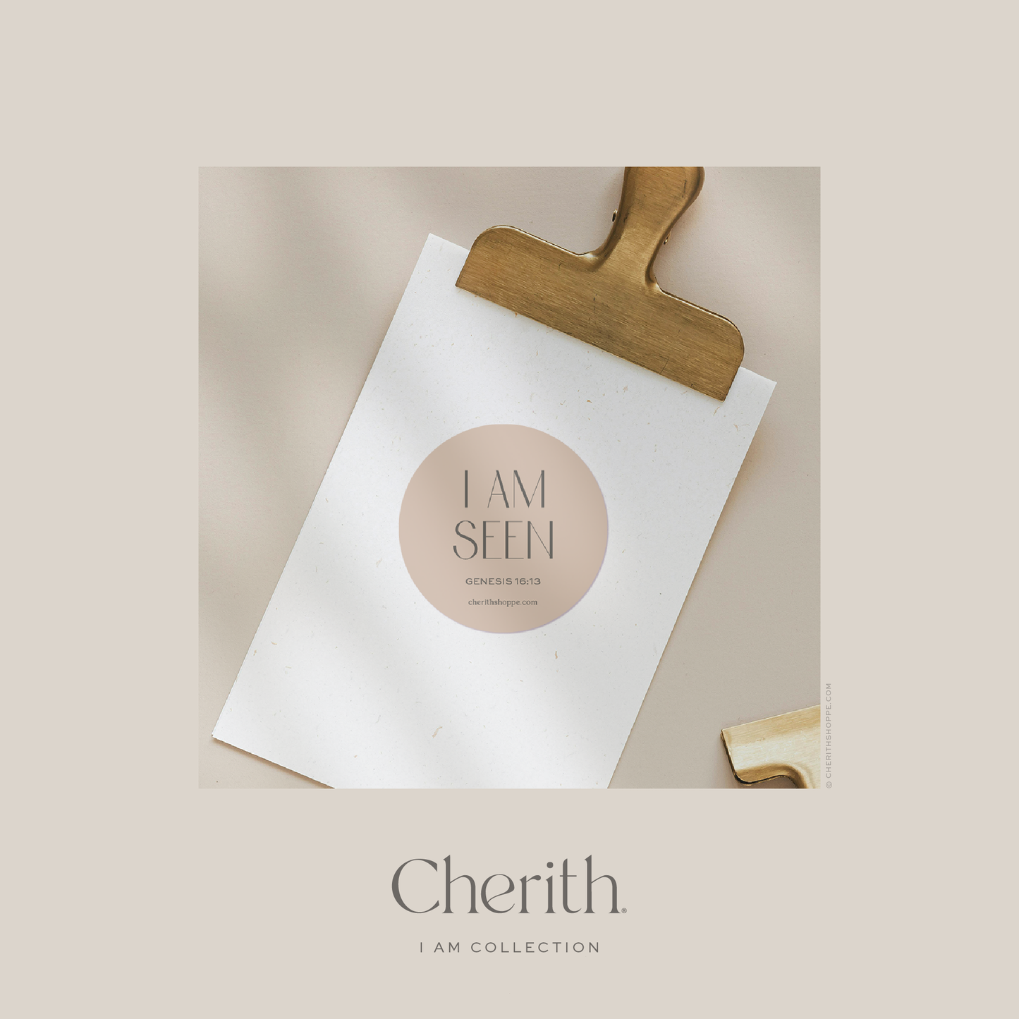 Cherith® | Modern Christian Stationery | Bible Verse | Sticker