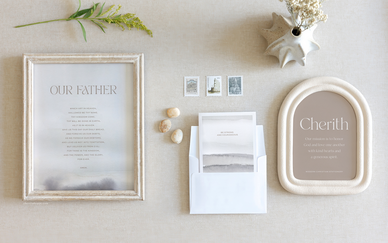 Cherith | Modern Christian Stationery | Bible Verses