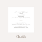 Cherith® art print details.