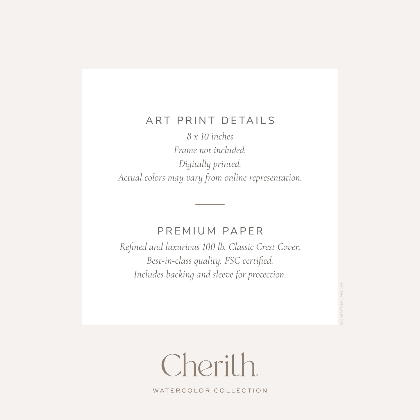 Cherith® | Modern Christian Stationery | Art Print