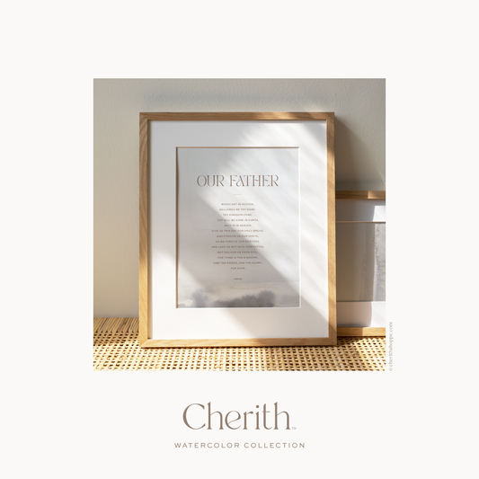 Cherith | Modern Christian Stationery | Art Print | Bible Verses