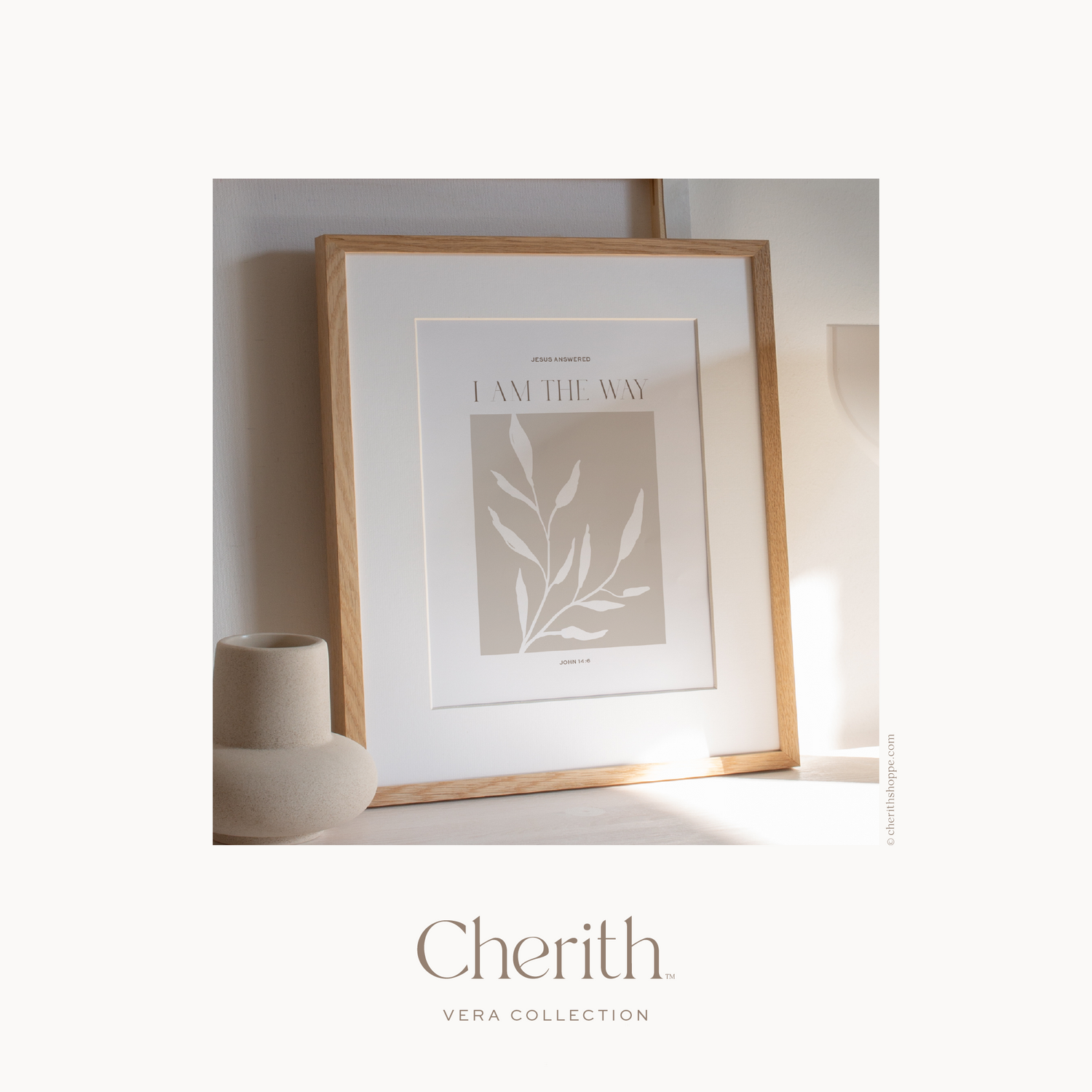 Cherith | Modern Christian Stationery | Art Print | Bible Verse