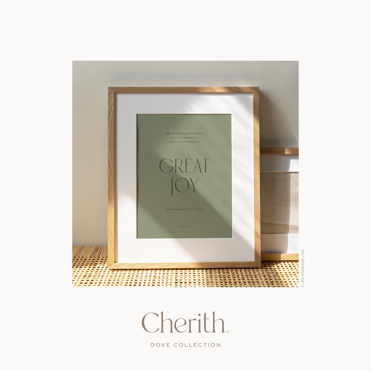 Cherith | Modern Christian Stationery | Art Print | Bible Verse