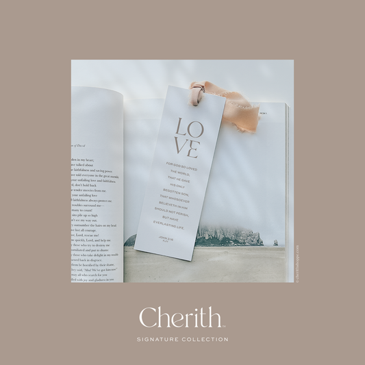 Cherith | Modern Christian Stationery | Bookmark | Bible Verse