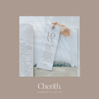 LOVE John 3:16 bookmark with a ribbon resting on a Bible, by Cherith.