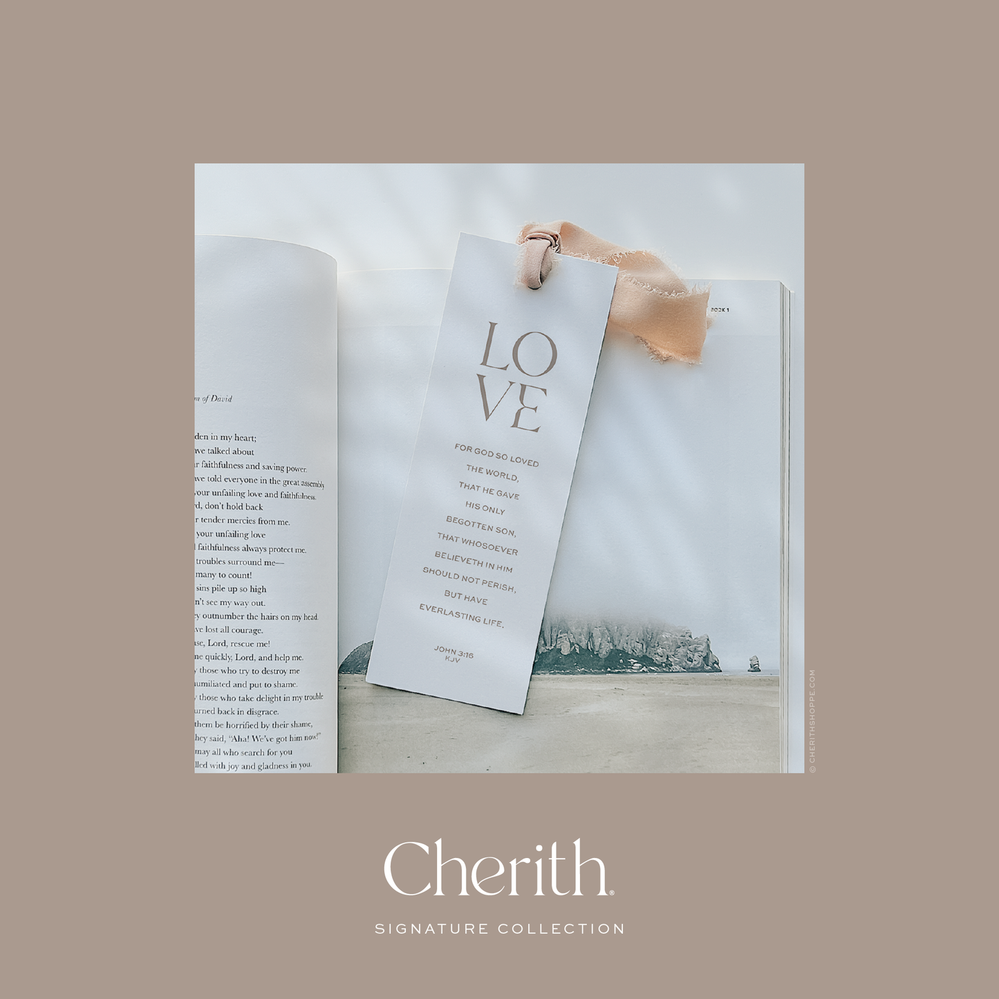 Cherith® | Modern Christian Stationery | Bible Verse | Bookmark