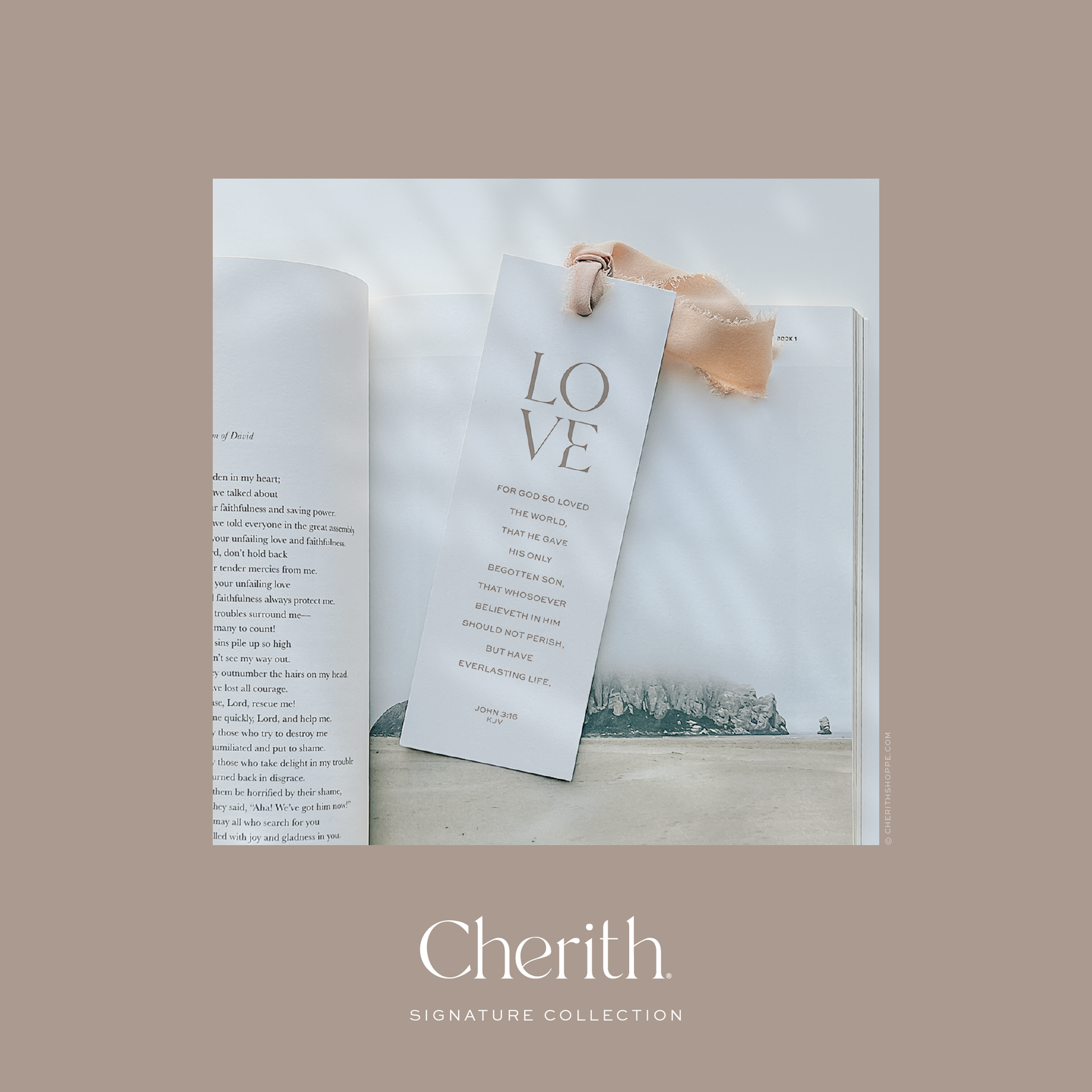 Cherith® | Modern Christian Stationery | Bible Verse | Bookmark