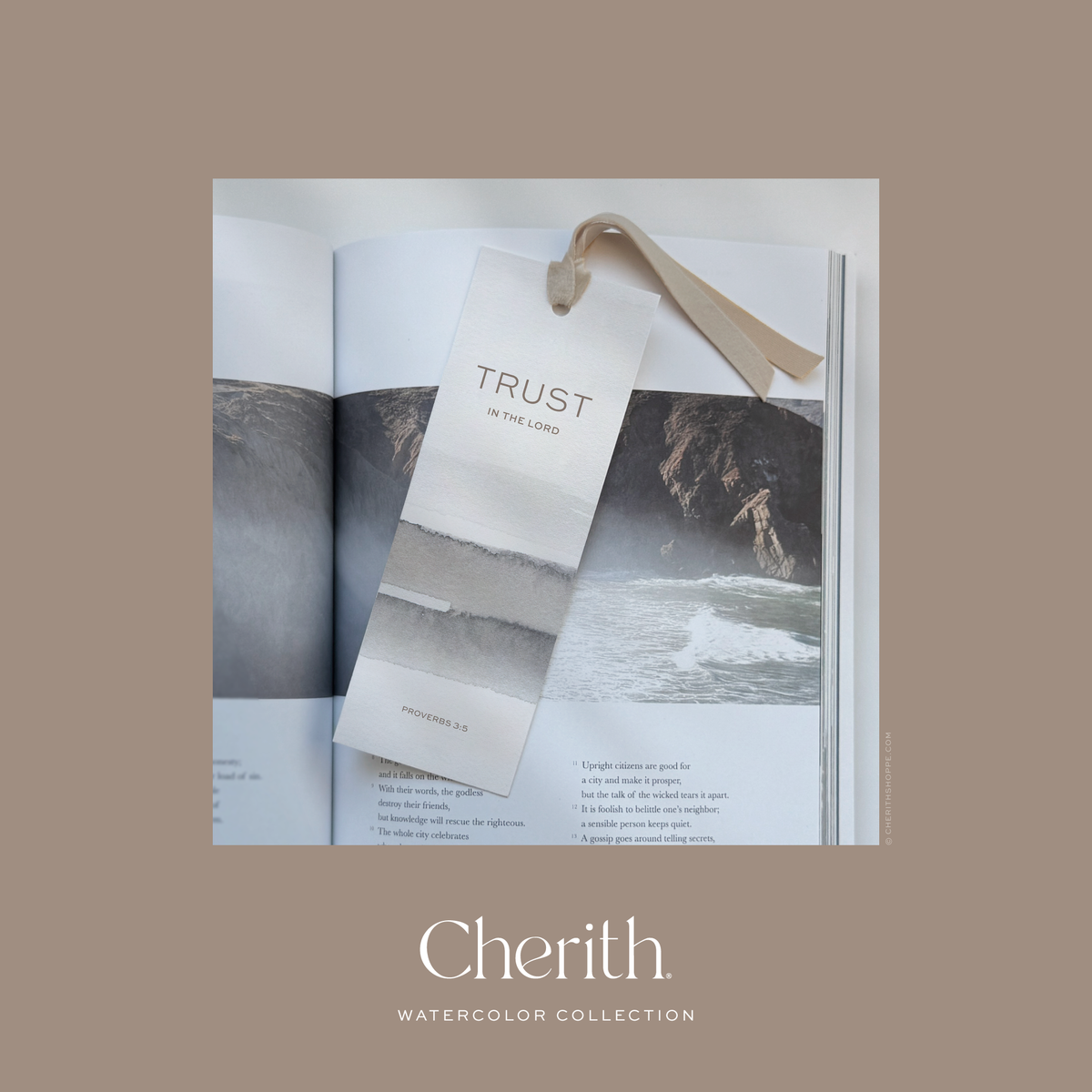 Cherith® | Modern Christian Stationery | Bible Verse | Bookmark