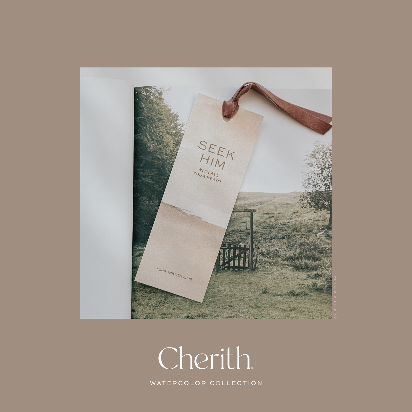 Cherith® | Modern Christian Stationery | Bible Verse | Bookmark