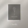 Virtuous Proverbs 31:10 card with a hand-drawn flower, by Cherith.