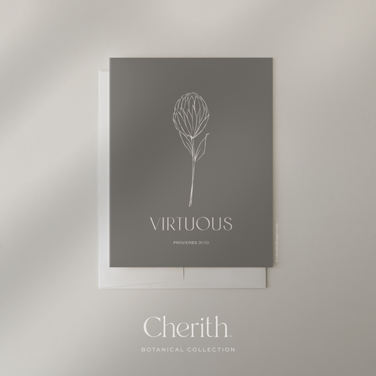 Cherith | Modern Christian Stationery | Greeting Card | Bible Verse