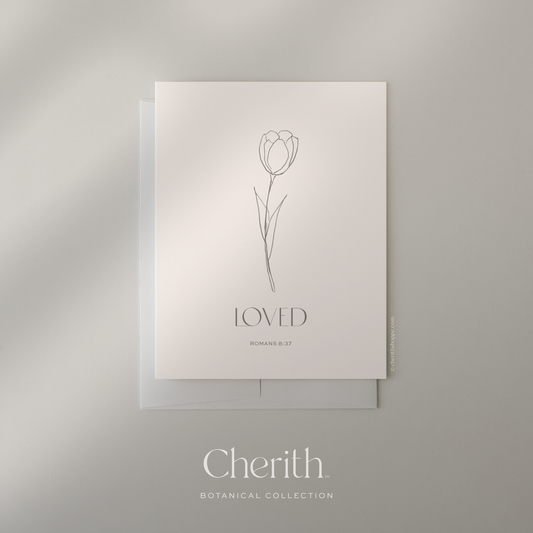 Cherith | Modern Christian Stationery | Greeting Card | Bible Verse