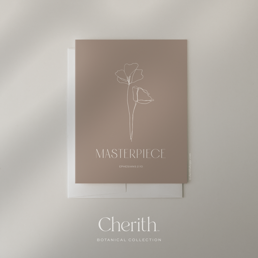 Cherith | Modern Christian Stationery | Greeting Card | Bible Verse