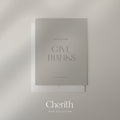In Every Thing Give Thanks 1 Thessalonians 5:18 gray card, by Cherith.