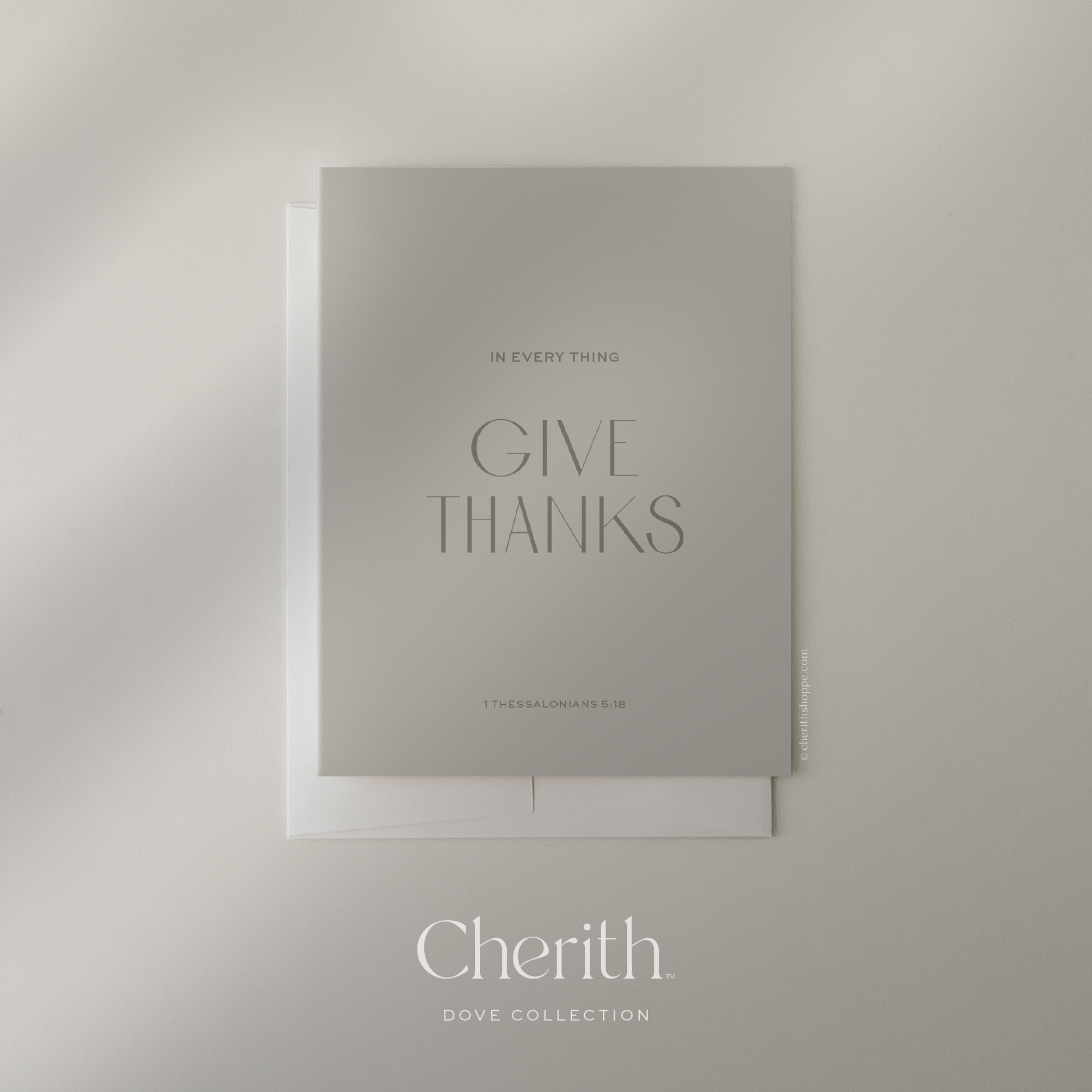 Cherith | Modern Christian Stationery | Greeting Card | Bible Verse