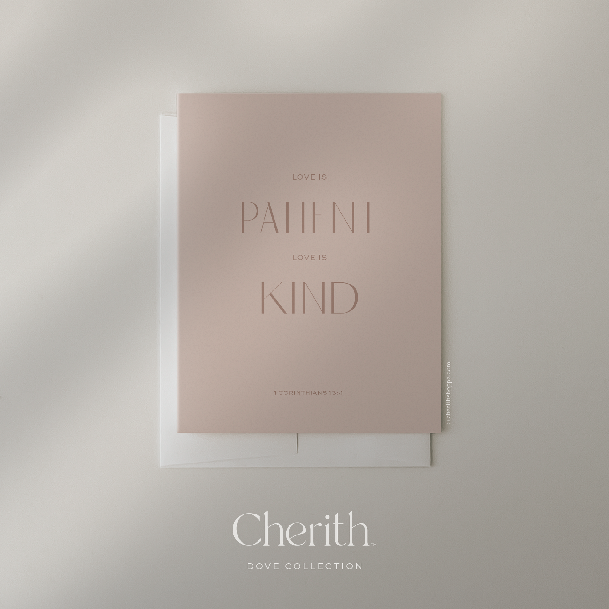 Cherith | Modern Christian Stationery | Greeting Card | Bible Verse