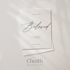Beloved script with Two Are Better Than One Ecclesiastes 4:9 card, by Cherith.