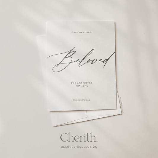 Cherith | Modern Christian Stationery | Greeting Card | Bible Verse