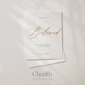 Beloved script with Many Waters Cannot Quench Love Song of Solomon 8:7 card, by Cherith.