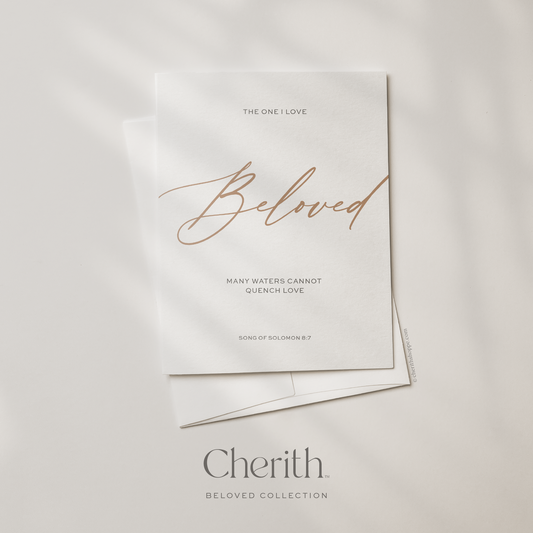 Cherith | Modern Christian Stationery | Greeting Card | Bible Verse