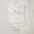 Beloved script with The Lord Bless You and Keep You Numbers 6:24 card, by Cherith.