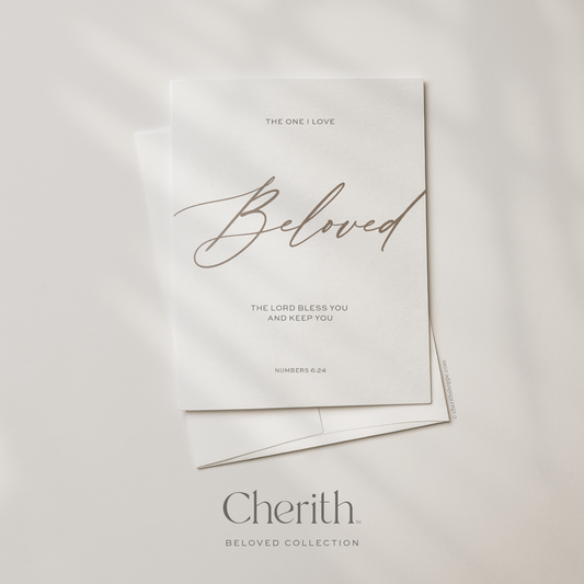 Cherith | Modern Christian Stationery | Greeting Card | Bible Verse