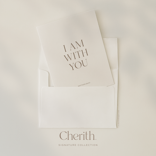 Cherith | Modern Christian Stationery | Greeting Card | Bible Verse