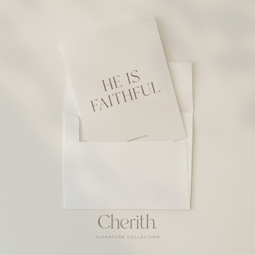 Cherith® | Modern Christian Stationery | Bible Verse | Greeting Card