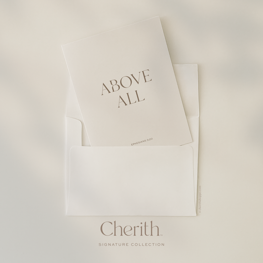 Cherith | Modern Christian Stationery | Greeting Card | Bible Verse