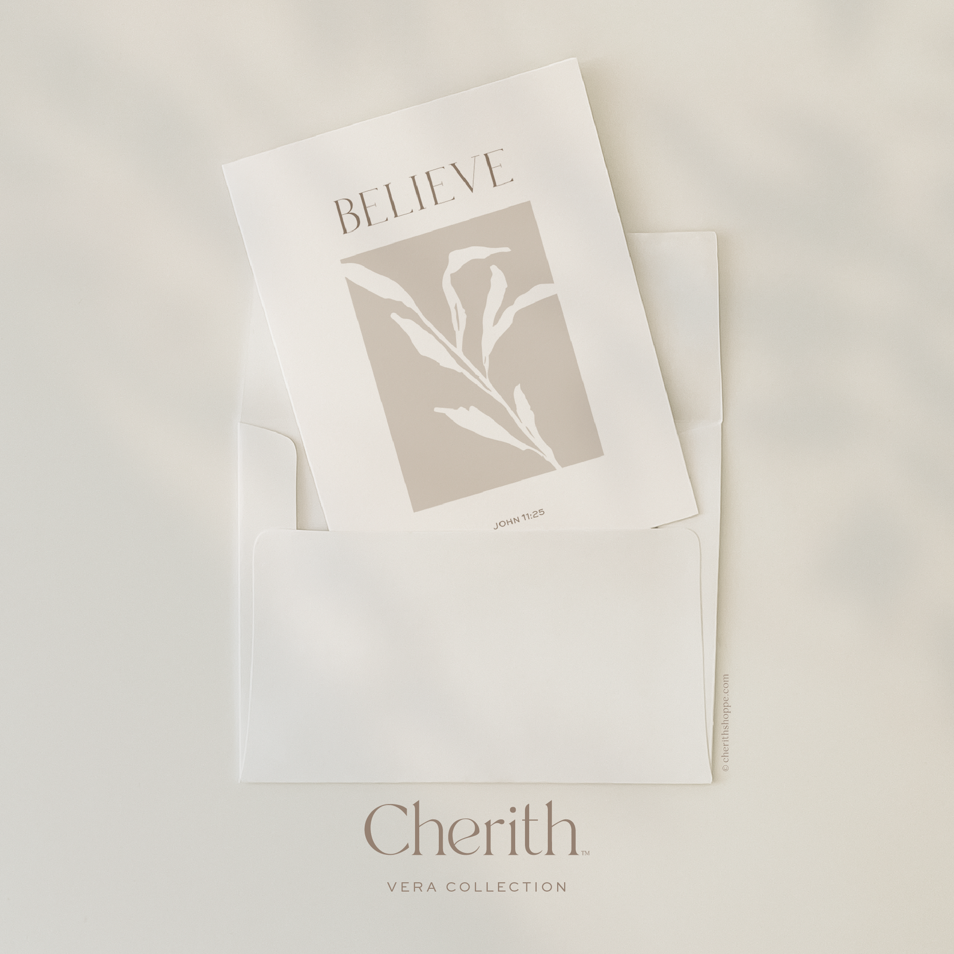 Cherith | Modern Christian Stationery | Greeting Card | Bible Verse