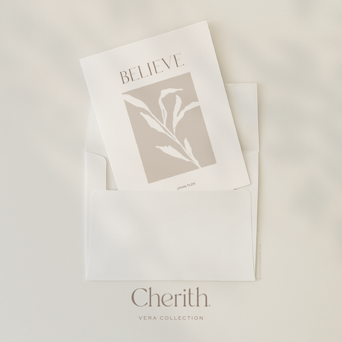 Cherith® | Modern Christian Stationery | Bible Verse | Greeting Card