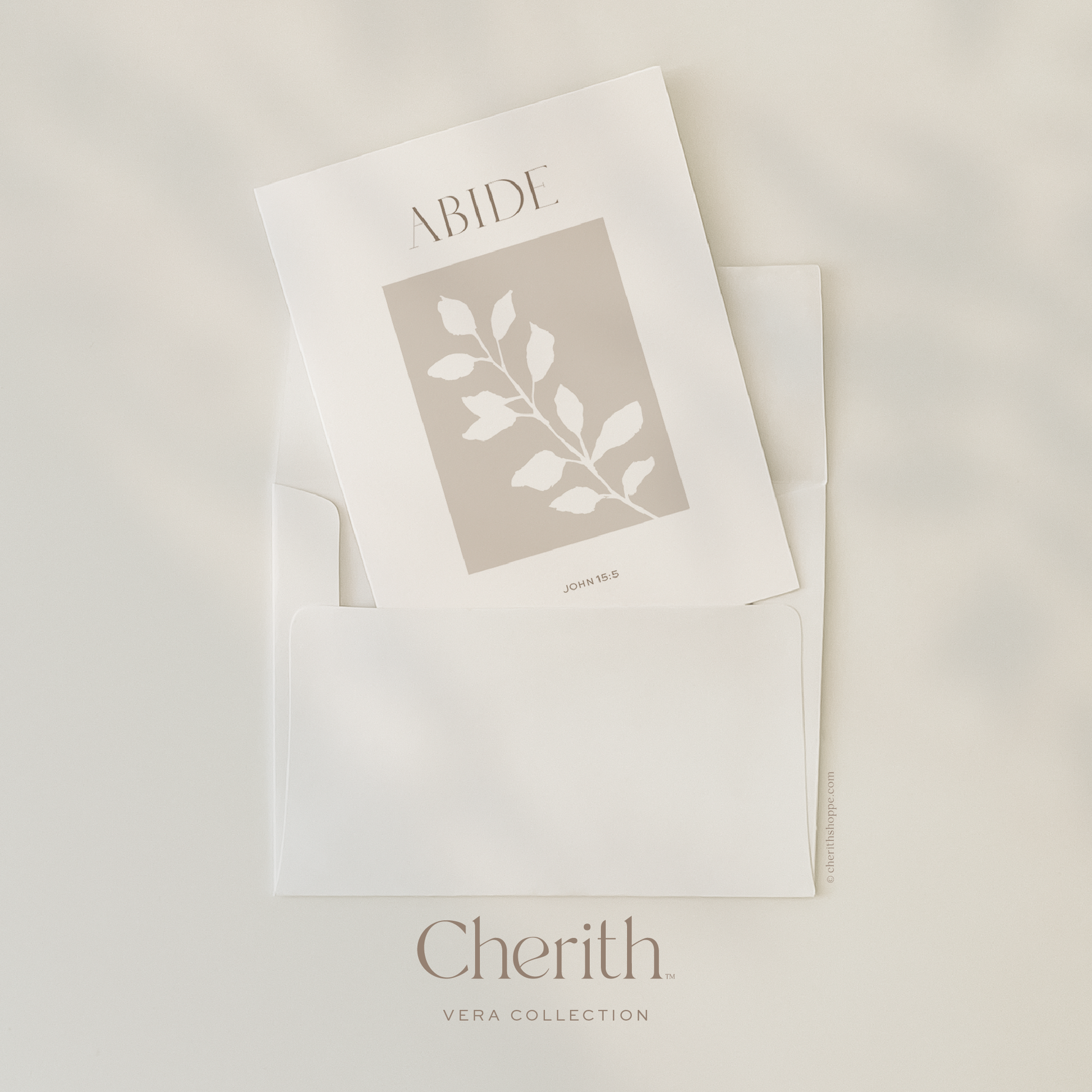 Cherith | Modern Christian Stationery | Greeting Card | Bible Verse