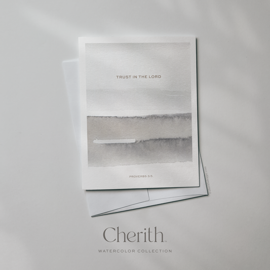 Cherith | Modern Christian Stationery | Greeting Card | Bible Verse