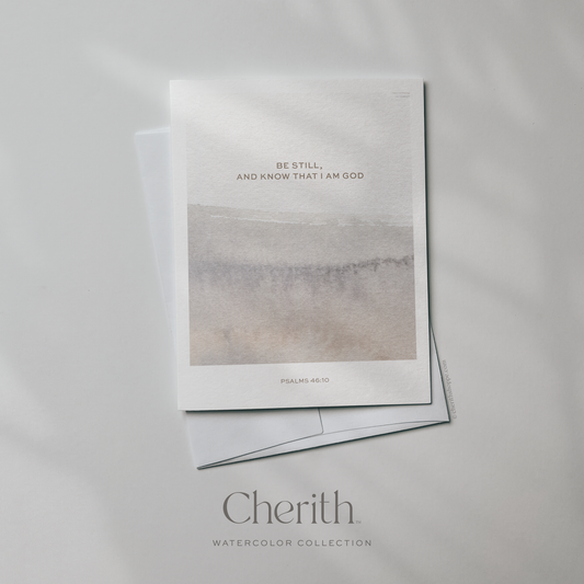 Cherith | Modern Christian Stationery | Greeting Card | Bible Verse