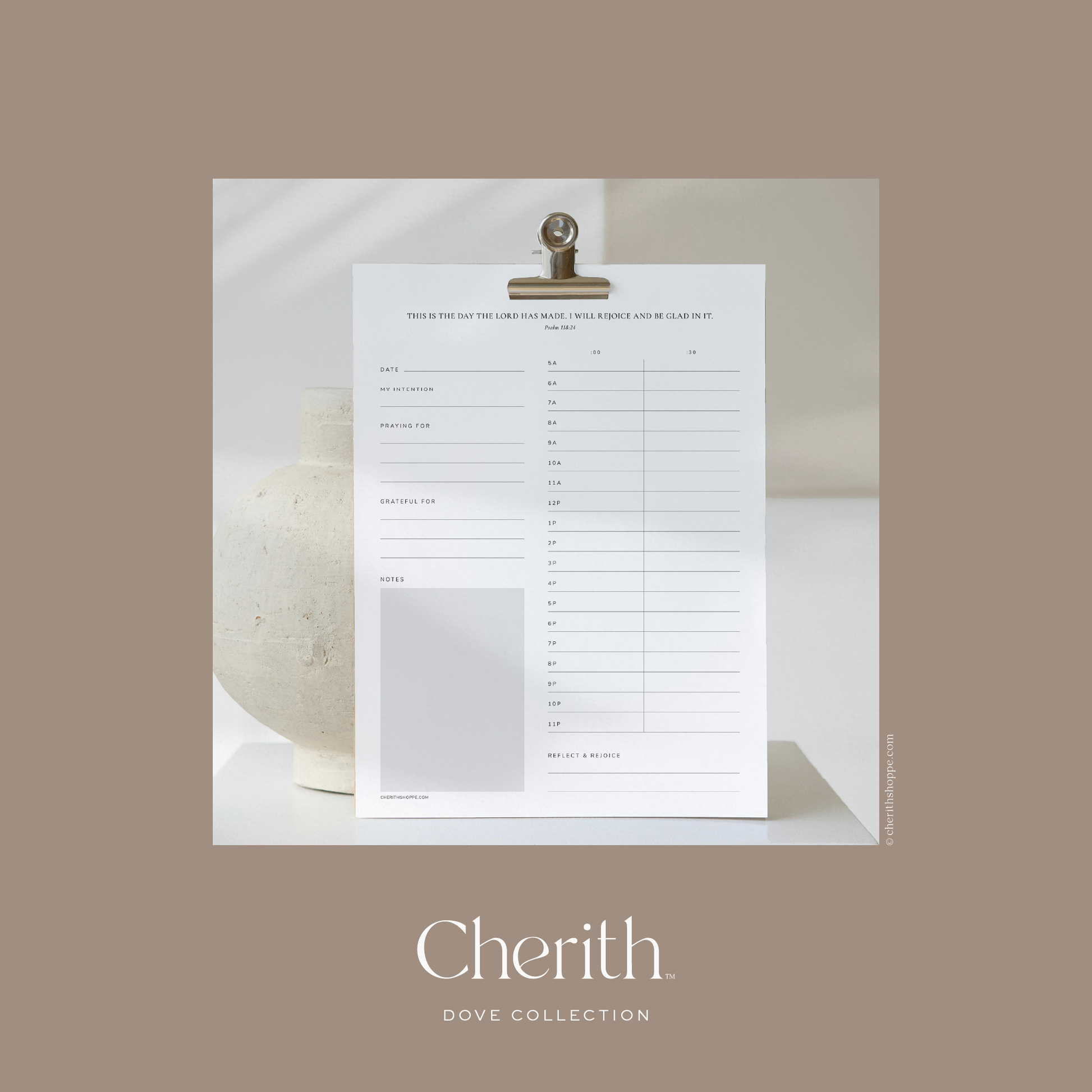 Cherith | Modern Christian Stationery | Bible Verse