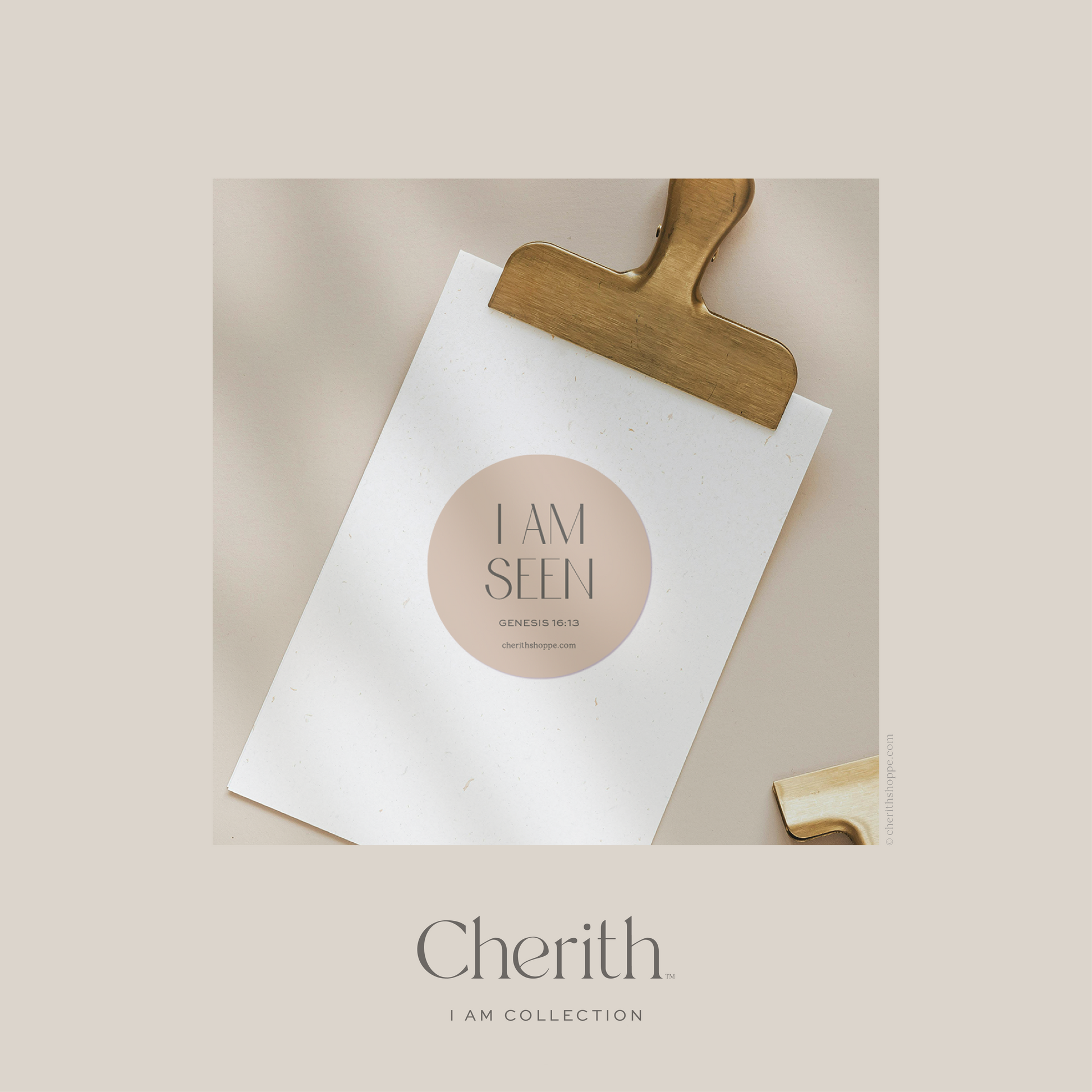 Cherith | Modern Christian Stationery | Bible Verse