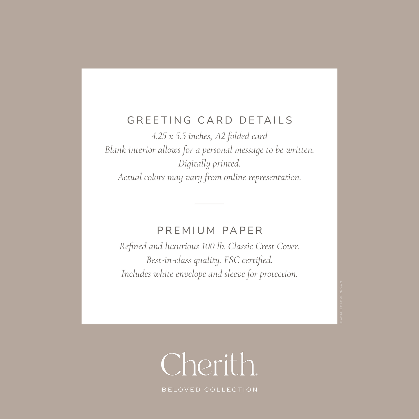Cherith® | Modern Christian Stationery | Greeting Card
