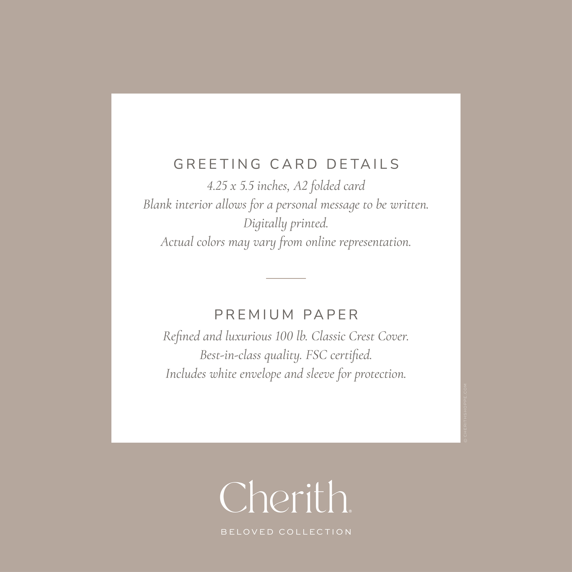 Cherith® | Modern Christian Stationery | Greeting Card