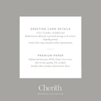 Cherith® greeting card details.