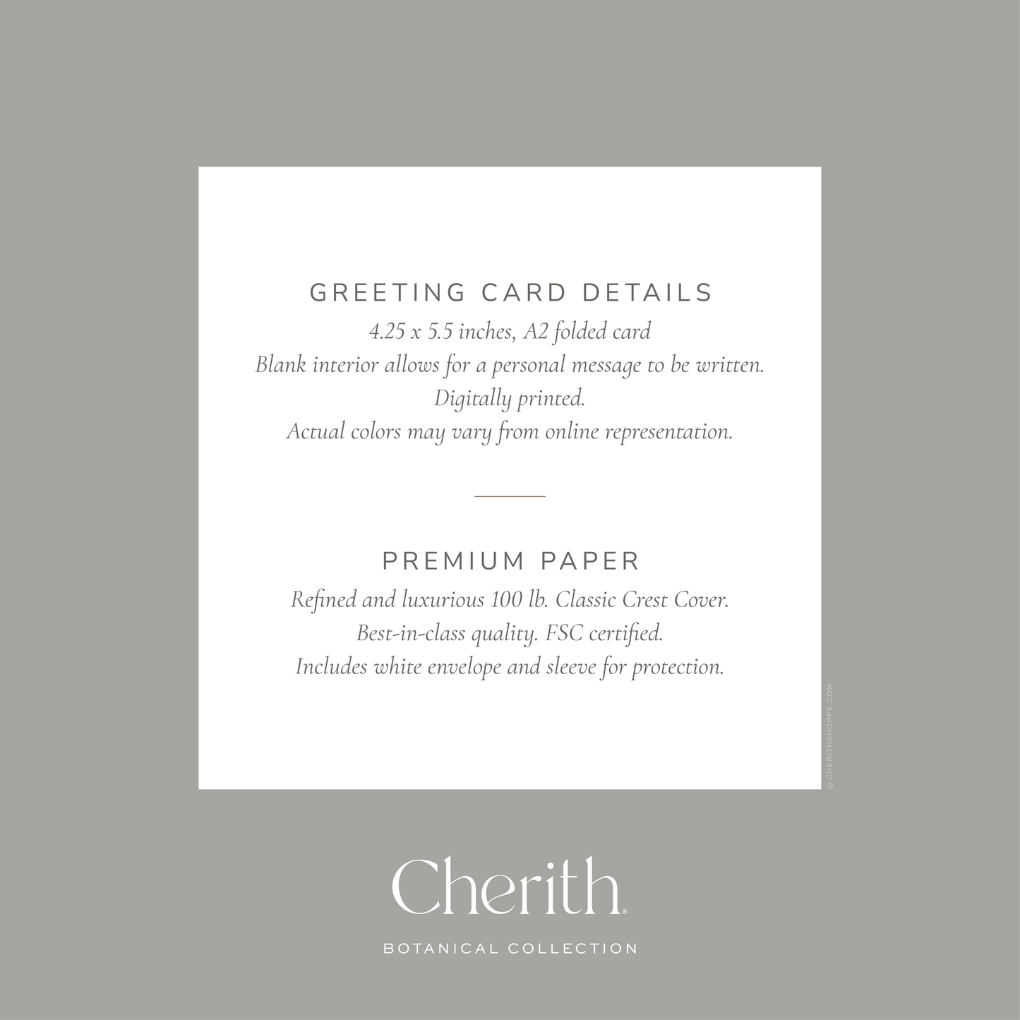 Cherith® | Modern Christian Stationery | Greeting Card