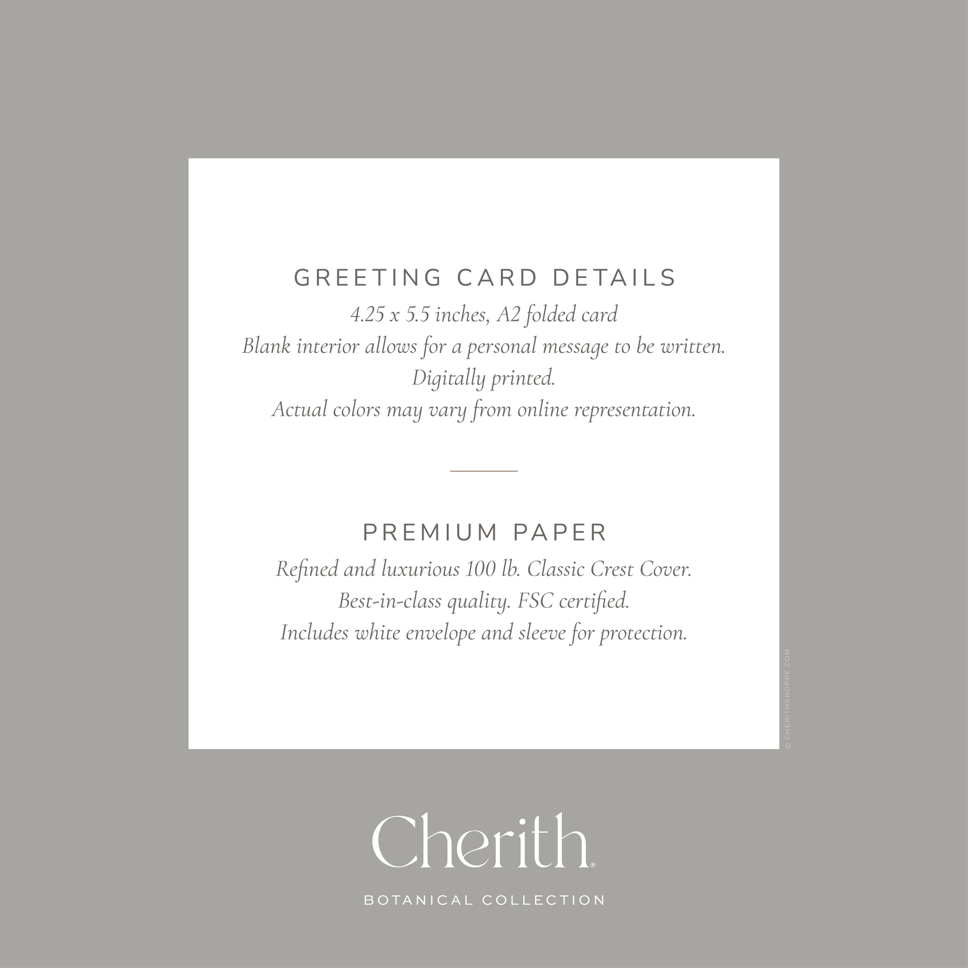 Cherith® | Modern Christian Stationery | Greeting Card