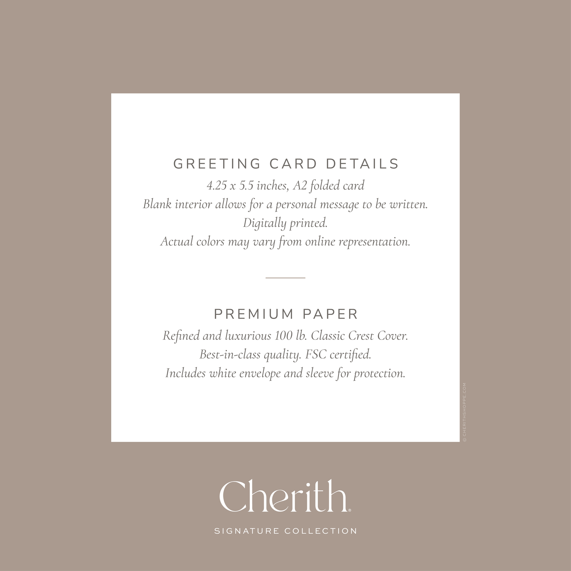 Cherith® | Modern Christian Stationery | Greeting Card