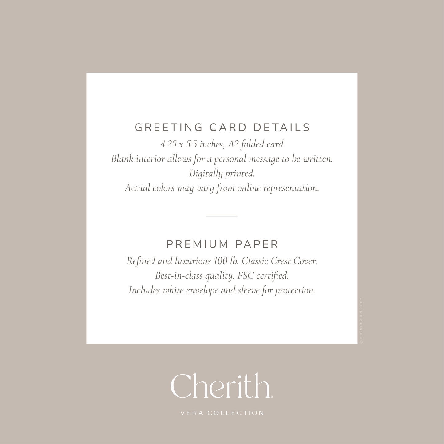 Cherith® | Modern Christian Stationery | Greeting Card