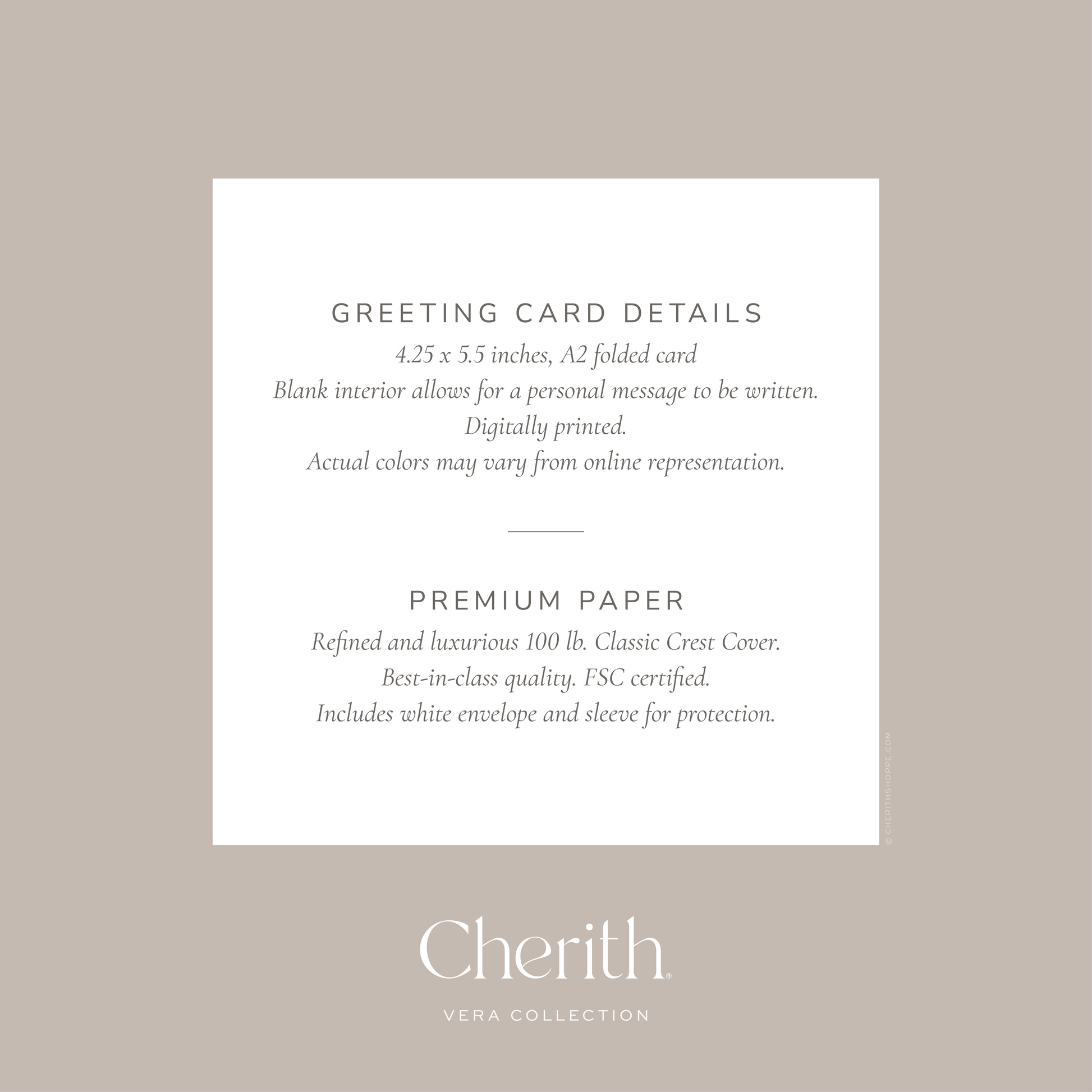 Cherith® | Modern Christian Stationery | Greeting Card